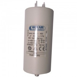Condensateur COMAR 40 µF à cosses