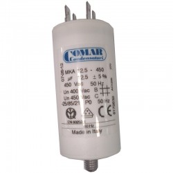 Condensateur COMAR 12,5 µF à cosses