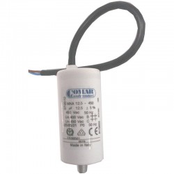 Condensateur COMAR 12,5 uF à câble