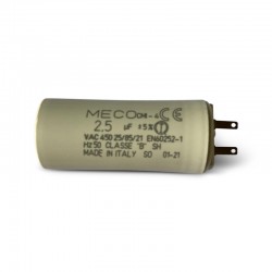 Condensateur MECO 2,5 uF pour volet roulant Somfy ou Simu