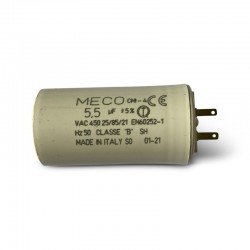 Condensateur MECO 5,5 uF pour volet roulant Somfy ou Simu