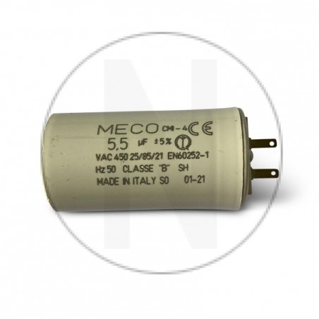 Condensateur MECO 5,5 uF pour volet roulant Somfy ou Simu