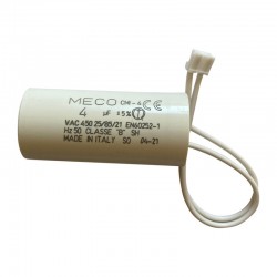 Condensateur MECO 4 uF avec connecteur pour volet roulant Bubendorff