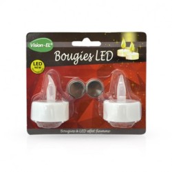 BOUGIE LED 2100°K BLISTER X2